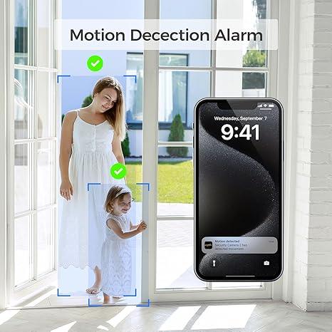 Arpha P160 Security Camera 2K WiFi PIR Human Detection Sound Detection, Two-Way Talk, Support TF Card & Cloud Storage - Image 4