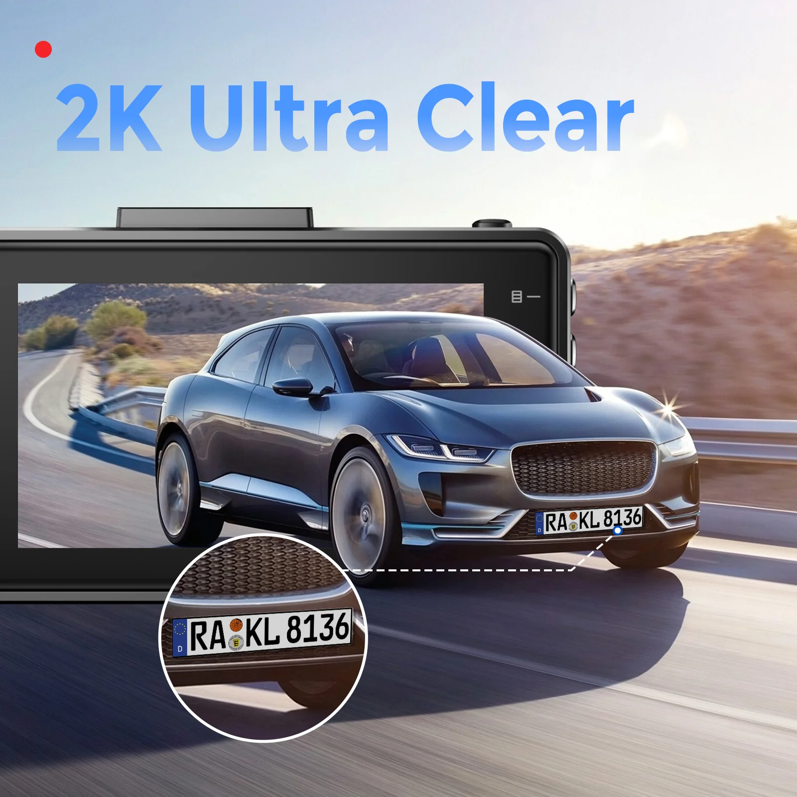 AZDOME M27 1CH Dash Cam 2K with 3" Display 24H Parking Mode - Image 3